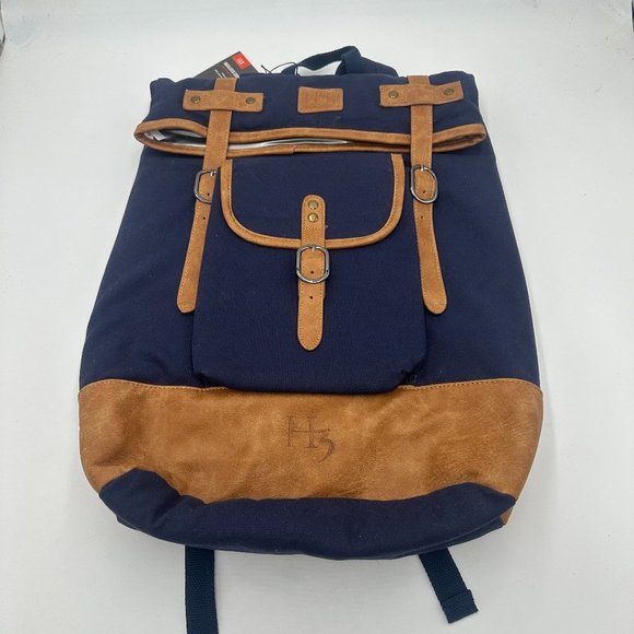 FOSTER & RYE Insulated Cooler Wine Backpack In Deep Pacific Blue NWT - Picture 1 of 12